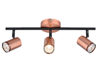 Спот L450 x W100 x H150, мм, 3*15W (45W), RAB(медный) Sfera Sveta 8766-03/I502 RAB