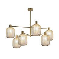 Потолочная люстра 78,5*60 см, 6*E14, 60W, F-Promo Tokri 4603-6C, золотой матовый