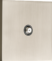 Donel N96  Спутниковая розетка SAT 1 Вых.: 950-2400 МГц, (F-разъём), Никель, серия DT, DT302NB