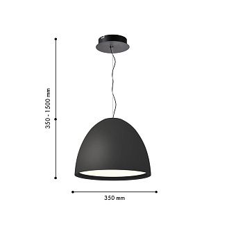 Подвес *35*35-150 см, 1*LED*30W, 3000K, Favourite Halva 4812-3P, черный