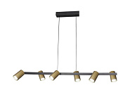 Подвесной светильник 101*16*16/150 см, 6*GU10 60W черный Mantra SAL 8486