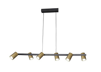 Подвесной светильник 101*16*16/150 см, 6*GU10 60W черный Mantra SAL 8486