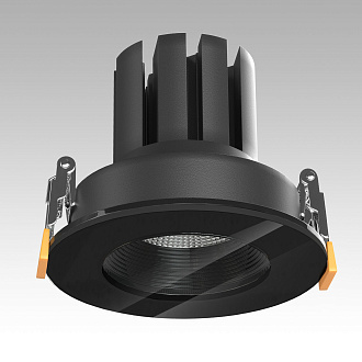 Cветильник встраиваемый LED Elektrostandard Artis 7W 4000K 25096/LED, черный, вр 8,1 см