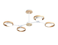 Светильник подвесной 82,5*53*28,5 см, LED 28W, 3000К, белый, светлое дерево Ambrella Comfort LineTech FL51609