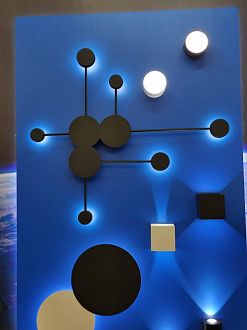 Бра 78*92 см, 24W, 4000K, Kink Light  ФИРС 2206,19, черный