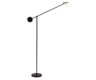 Торшер125 см, 8W, 4000K, Kink Light 09440-F,19(4000K), черный