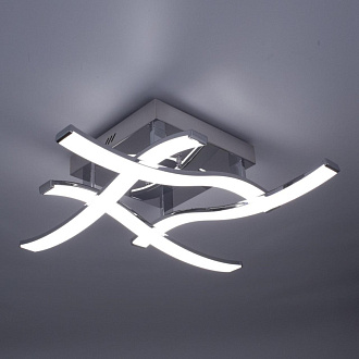 Люстра потолочная светодиодная Citilux Джек CL226121, LED 54W, 3000K, Хром