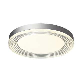 Настенно-потолочный светильник 50*6 см, LED 112W 4000K Sonex Infinita 7728/112L серебро/прозрачный