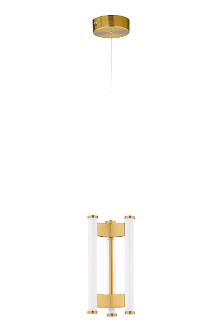 Люстра Ø150 x H300(1500), мм, 12W 4000K, BRASS(Латунь) NewRgy 2312S-DW BRASS