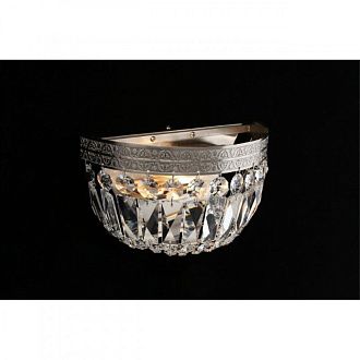 Бра 14*25*15 см, 2*E14, 40W, Aployt Lidi APL.757.11.02, никель