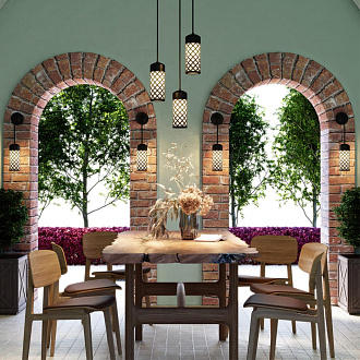 Уличный настенный светильник Odeon Light Dunes 4834/1W, черный