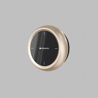 Настенная панель управления 9* см, Denkirs SHINE PRIME CONTROL | ШАЙН ПРАЙМ КОНТРОЛ DK4906-CP, шампань