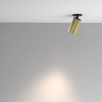 Спот 10*5,6*14,4 см, GU10, 10W, Maytoni Technical calipso C110CL-01-GU10-BS латунный, вр 5,5 см