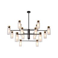 Люстра на штанге 123,5*95,5 см, 16*E14, 960W, Favourite Slank 4482-16P черный