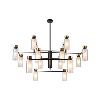 Люстра на штанге 123,5*95,5 см, 16*E14, 960W, Favourite Slank 4482-16P черный