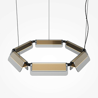 Подвесной светильник 77*77*312 см, LED, 40W, 3000К, Maytoni FLAT MOD296PL-L40BS3K черный