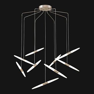 Люстра подвесная *75*80-150 см, 18*led*2,66666666666667W, 4000K, Lussole Hopkins LSP-7398, никель матовый