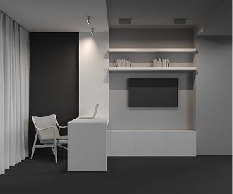 Накладной светильник 22*2,3*8,8 см, LED, 12W, 3000К, Maytoni Technical Basis Rot C133CL-12W3K-W белый