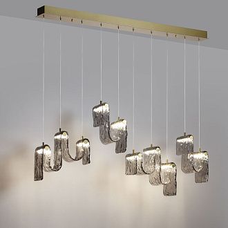 Светильник 125 см, 52W, 4000K, ODEON LIGHT 5106/52L, золотой брашинг