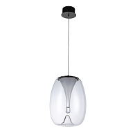 Светильник подвесной 27*37 см, 1 LED*15W, 4000 К, Divinare Campo 5874/09 SP-15, Прозрачный
