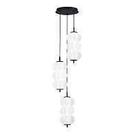 Каскадная люстра 33*200 см, LED, 8W,  3000К, ST-Luce TALISMAN SL6121.403.03 черный