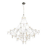 Светильник светодиодный 120*120*100-200 см, *LED, 57W, 3000K ST Luce Gravetta SL6601.113.114, хром