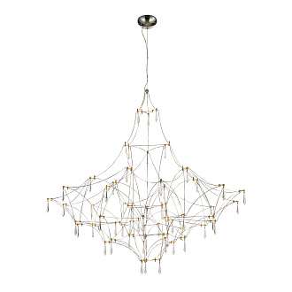Светильник светодиодный 120*120*100-200 см, *LED, 57W, 3000K ST Luce Gravetta SL6601.113.114, хром