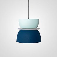 Подвесной светильник ILO D22 blue/mint 20*20*17 см, 1*E27*60W, ImperiumLoft ILO01, Чёрный