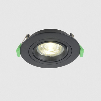 Встраиваемый светильник 10 см, Crystal Lux CLT 001C1 BL V2, черный, вр 8 см