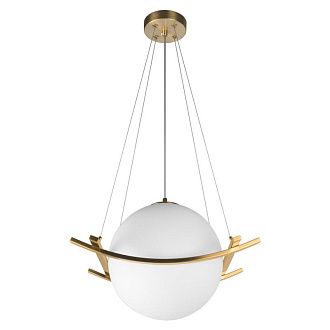 Подвесной светильник 43*43*-32,5 см, 1*E27*40W, LOFT IT Swing 10424/300, бронзовый