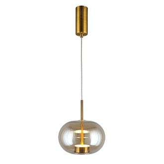 Подвесной светильник 22*50-145 см, 1*LED, 12W, 3000K, Aployt Ambr APL.057.06.12, латунный
