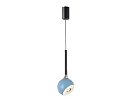 Светильник 12 см, 8W, 4000K, Kink Light 07529-1A,05, черный-голубой, с механизмом регулировки высоты