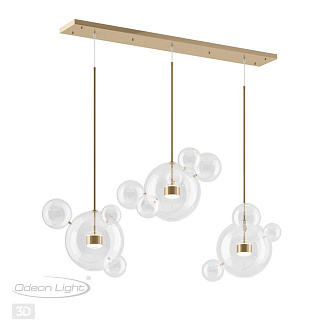 Светильник подвесной Odeon Light Bubbles 4640/36L, 36W LED, 4000K, золото