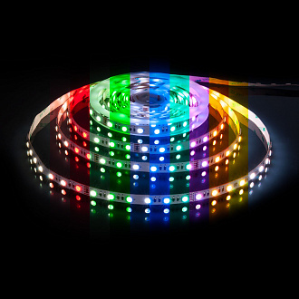 Светодиодная лента Лента светодиодная 24V 24W 60Led 5050 IP20 MIX RGB/холодный белый, 5м Elektrostandard