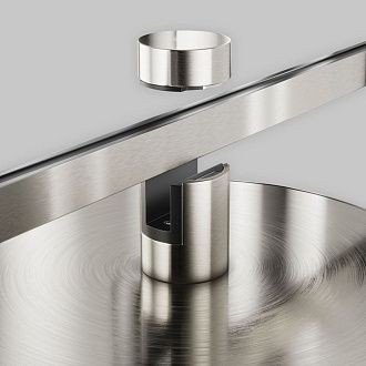 Трековый магнитный светильник 17 см, 10W, 3000K, Maytoni Technical Plato Flarity TR153-1-10W3K-PT, платина