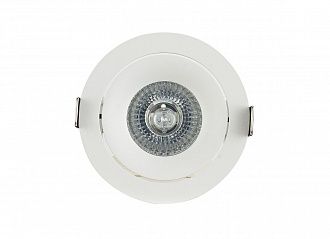 Встраиваемый светильник 9/8.5 см, GU10, IP20 Donolux DL18412/01TR White, белый