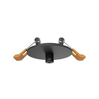 Встраиваемая потолочная чаша для подвесных шинопроводов *9,7*-3,7 см, Maytoni Technical Accessories for tracks Arity TRA233RCB-B, Черный