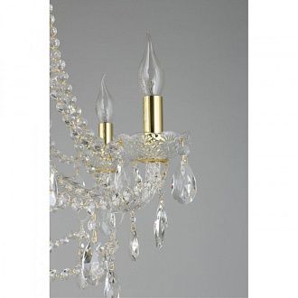 Подвесная люстра 55*80-120 см, 6*E14, 40W, Aployt Koletta APL.755.13.06, золотой