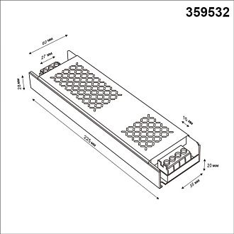 Драйвер Novotech  359532  400W 48V IP20