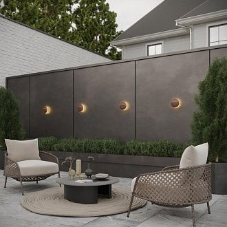 Светильник ландшафтный настенный светодиодный 15*7*15- см, *LED*10W, 3000K, Novotech Halo NOV359534, коричневый