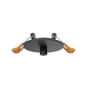 Встраиваемая потолочная чаша для подвесных шинопроводов *9,7*-3,7 см, Maytoni Technical Accessories for tracks Arity TRA233RCB-B, Черный