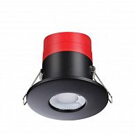 Встраиваемый LED светильник Novotech Regen 358638, 8W LED, 3000-5000K, черный, вр 6 см