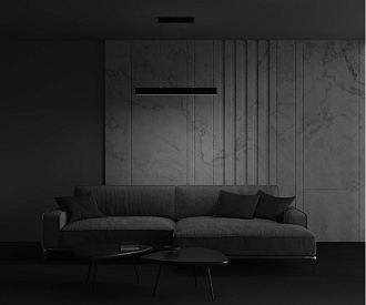 Светильник LED 91 см, 23W, 3000K Maytoni Step P010PL-L23B, черный