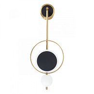 Бра 58 см, 7W, 4000K, Arte Lamp Polaris A2604AP-7BK, черный-золото