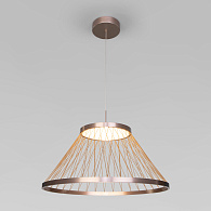 Подвесной светильник 60*60*50-185 см, LED*40W, 3000K, Eurosvet Cesta 40017/1 LED, коричневый, a069288
