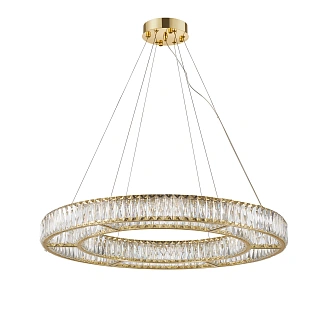 Подвесная люстра 80 см, 60W, 3000-6500K, Favourite 4780-8P Gloriole, золото