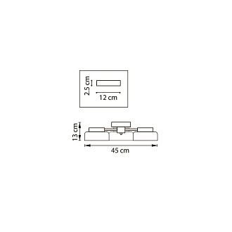 Люстра 44,8*40,6*13 см, 3*Gx53*12W, Lightstar Fico II 740137, Черный