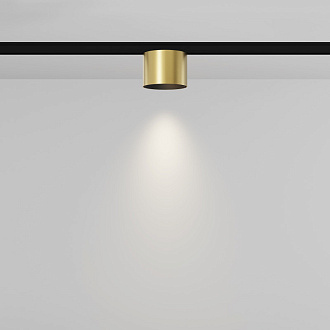 Трековый светильник 6*3,7 см, LED 5W 4000K Maytoni Technical Accessories for tracks Levity Alfa S TR188-1-5W4K-M-BBS черный и Латунь