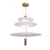 Светильник подвесной ElegantLight DZN-8298 GOLD/ЗОЛОТО D360+680+360/H1200/3/LED/9W LUCEISOLA 22-10