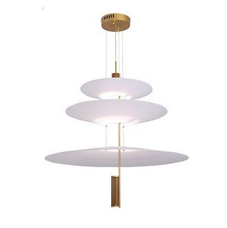 Светильник подвесной ElegantLight DZN-8298 GOLD/ЗОЛОТО D360+680+360/H1200/3/LED/9W LUCEISOLA 22-10